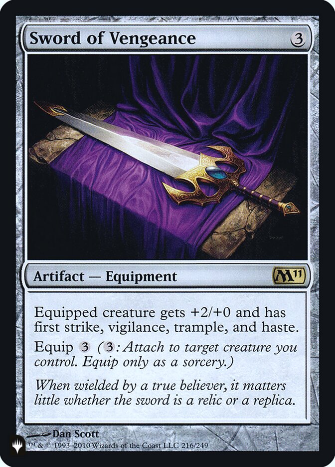Sword of Vengeance [Secret Lair: Heads I Win, Tails You Lose] [Foil]