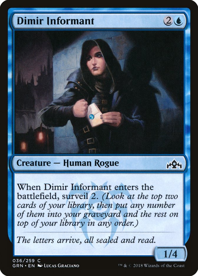 Dimir Informant [Guilds of Ravnica] [Foil]