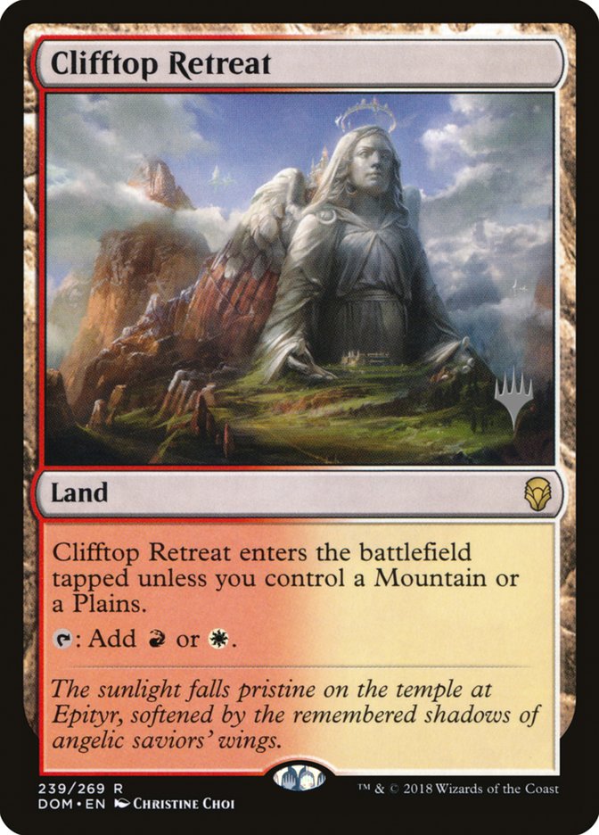 Clifftop Retreat (Promo Pack) [Dominaria Promos] [Foil]