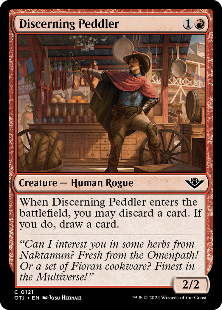 Discerning Peddler [Outlaws of Thunder Junction] [Foil]