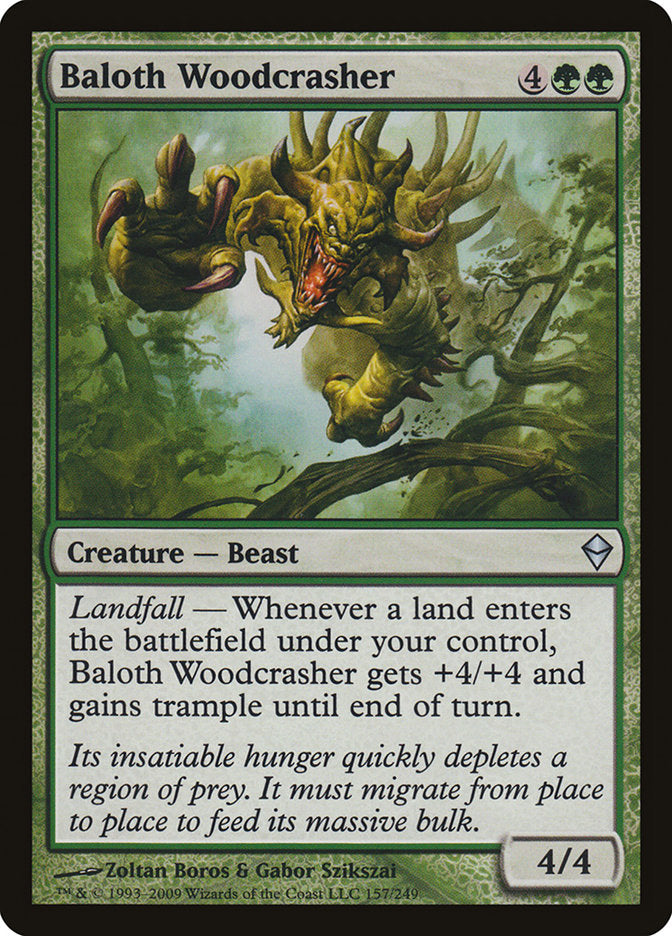 Baloth Woodcrasher [Zendikar] [Foil]