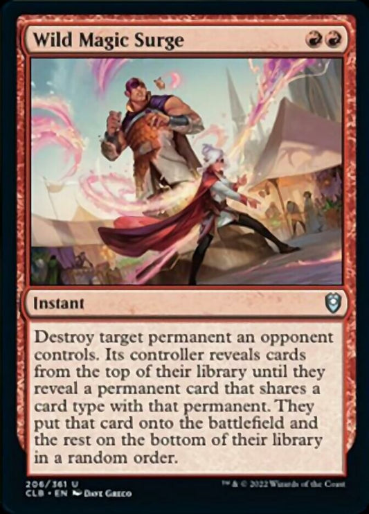 Wild Magic Surge [Commander Legends: Battle for Baldur's Gate] [Foil]