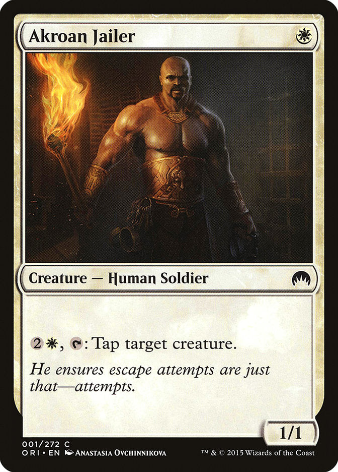 Akroan Jailer [Magic Origins] [Foil]