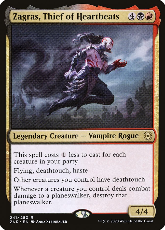 Zagras, Thief of Heartbeats [Zendikar Rising] [Foil]