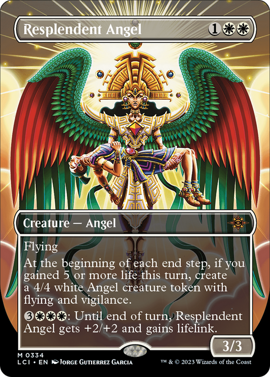 Resplendent Angel (Borderless) [The Lost Caverns of Ixalan] [Foil]