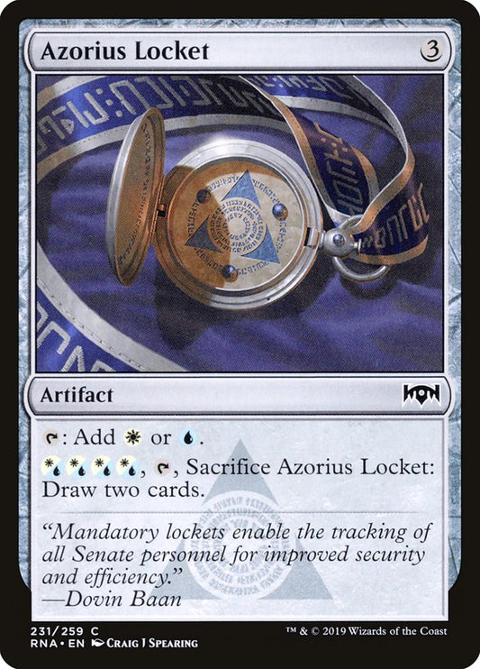Azorius Locket [Ravnica Allegiance] [Foil]