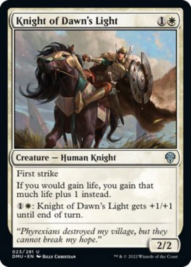 Knight of Dawn's Light [Dominaria United] [Foil]