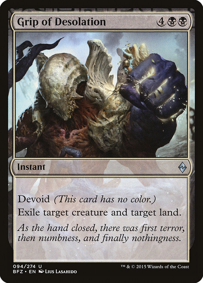 Grip of Desolation [Battle for Zendikar] [Foil]