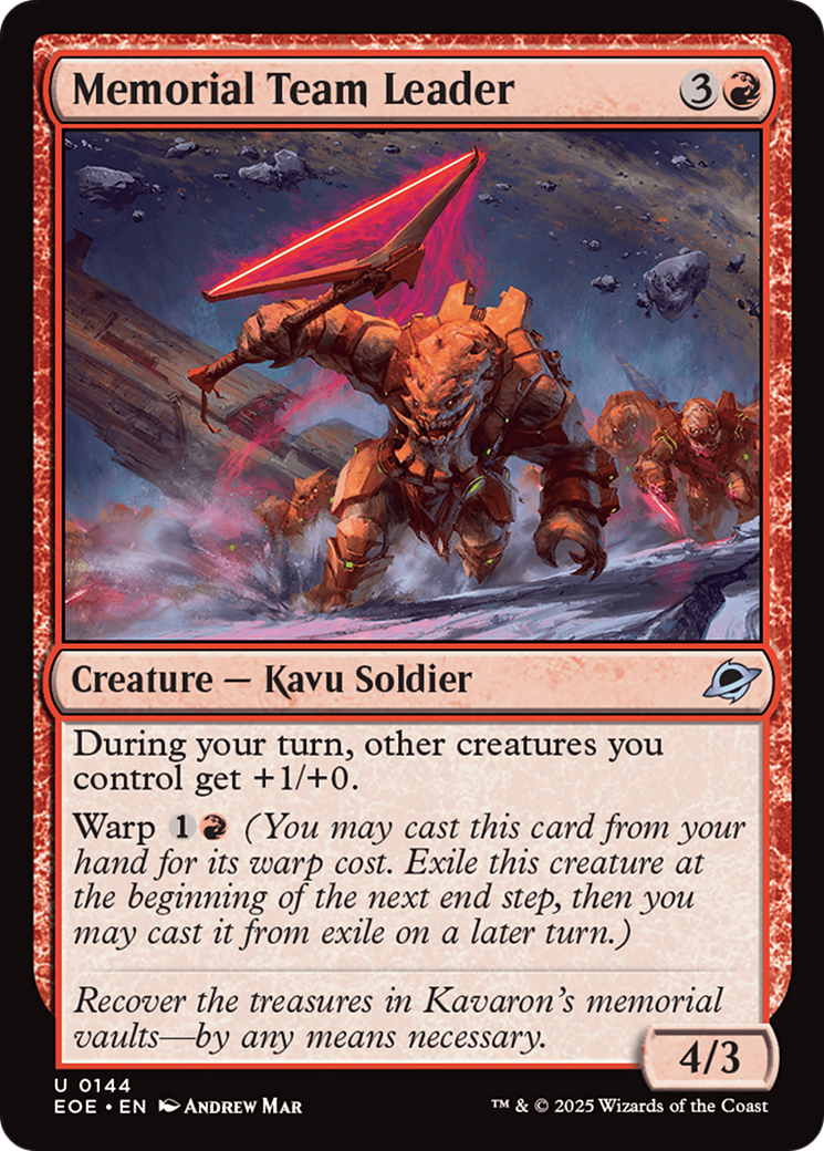 Memorial Team Leader [Edge of Eternities] [Foil]