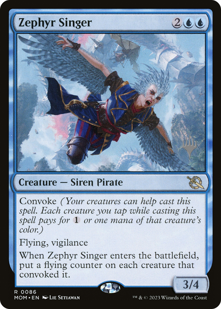Zephyr Singer (Promo Pack) [March of the Machine Promos] [Foil]
