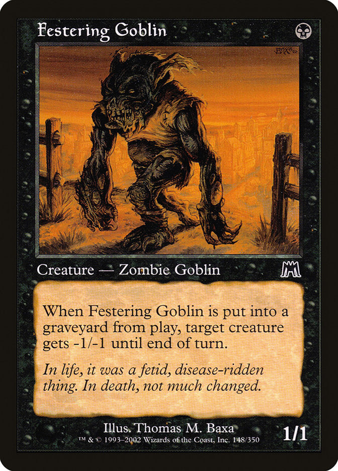 Festering Goblin [Onslaught] [Foil]