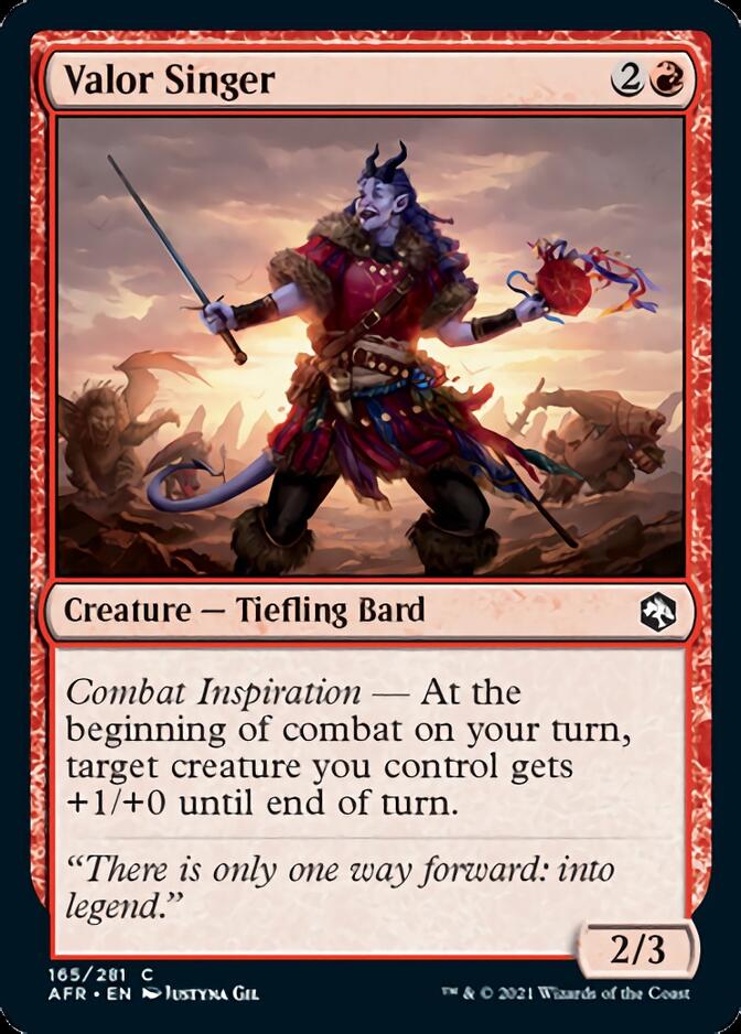 Valor Singer [Dungeons & Dragons: Adventures in the Forgotten Realms] [Foil]