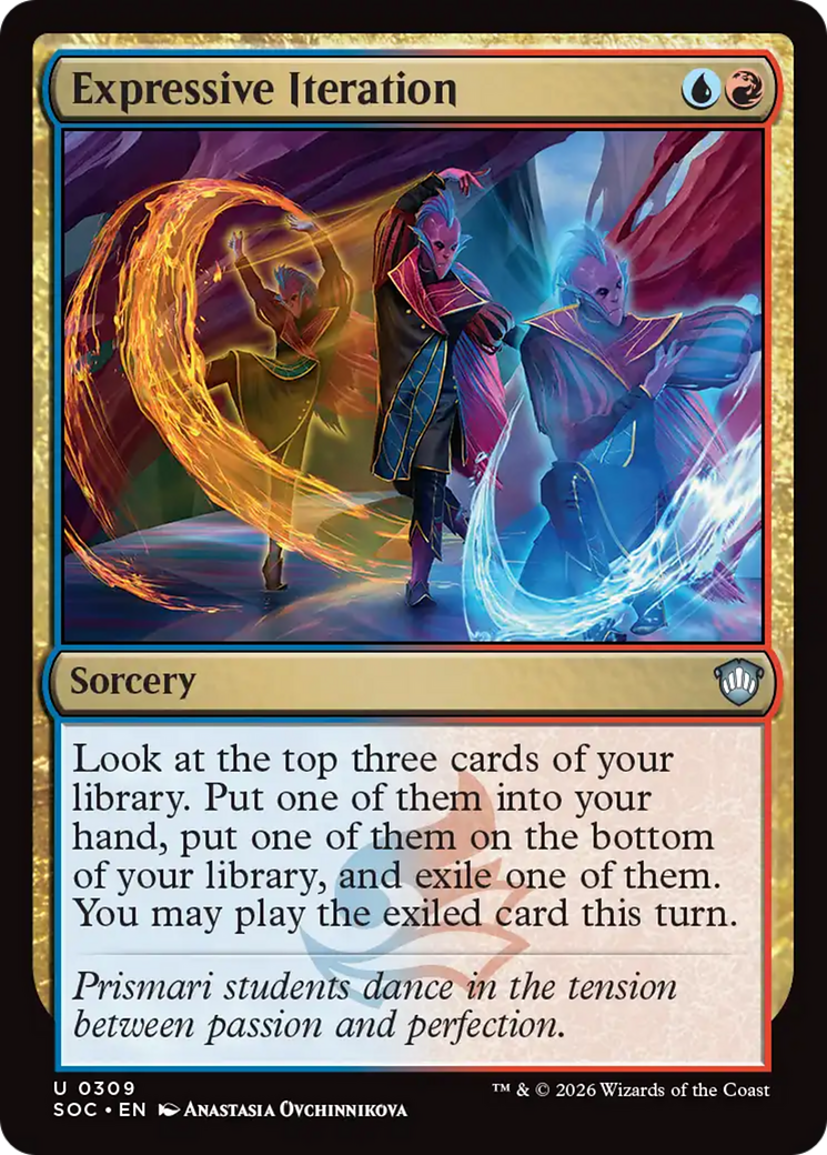 Expressive Iteration [Secrets of Strixhaven Commander] [Foil]