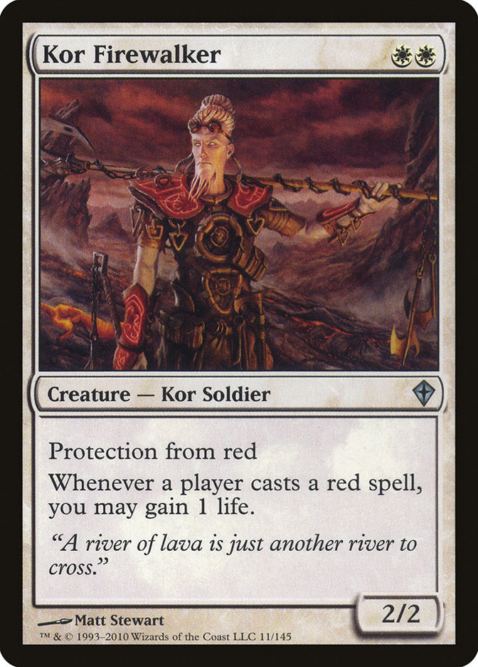 Kor Firewalker [Worldwake] [Foil]