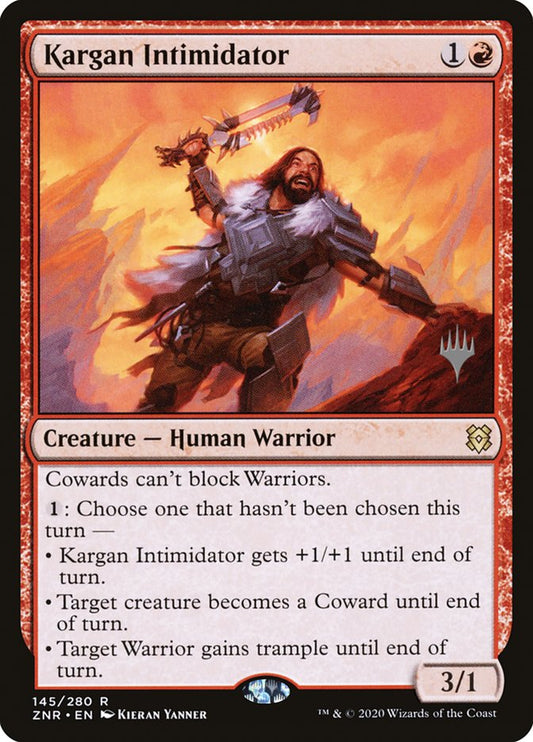 Kargan Intimidator (Promo Pack) [Zendikar Rising Promos] [Foil]