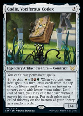 Codie, Vociferous Codex [Strixhaven: School of Mages] [Foil]