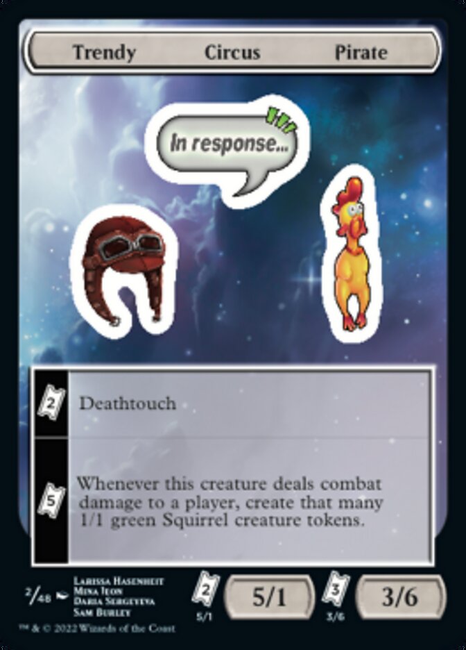 Trendy Circus Pirate [Unfinity Stickers] [Foil]