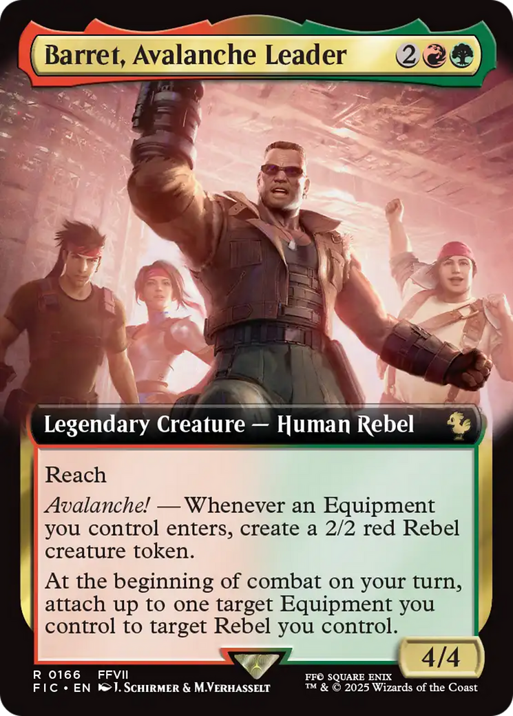 Barret, Avalanche Leader (Extended Art) [FINAL FANTASY Commander] [Foil]
