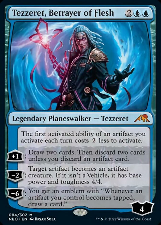 Tezzeret, Betrayer of Flesh [Kamigawa: Neon Dynasty] [Foil]