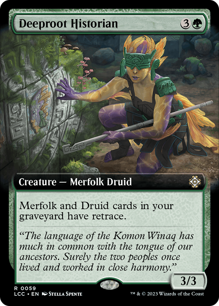 Deeproot Historian (Extended Art) [The Lost Caverns of Ixalan Commander] [Foil]