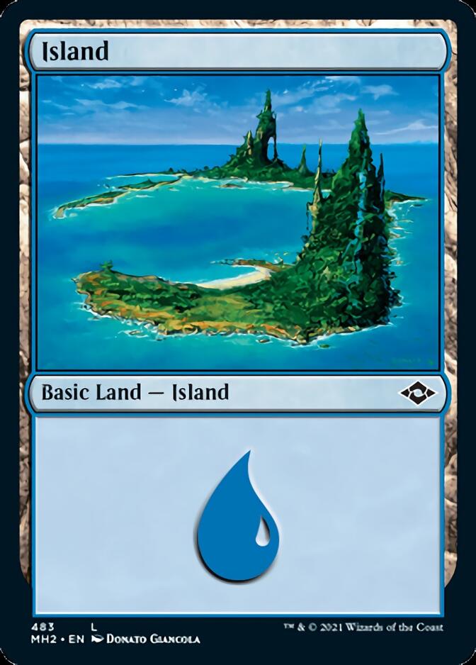 Island (483) [Modern Horizons 2] [Foil]