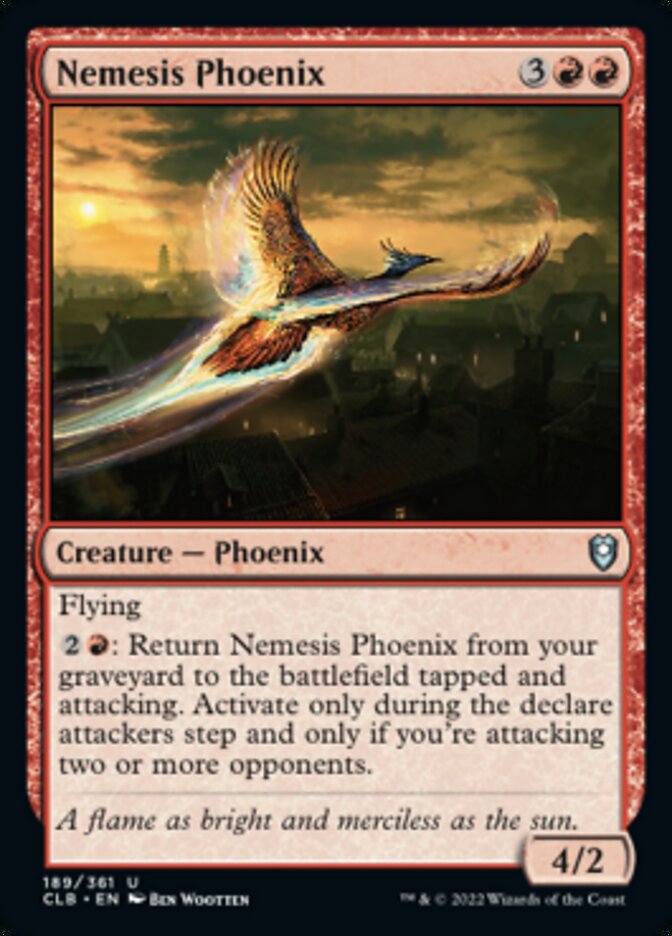 Nemesis Phoenix [Commander Legends: Battle for Baldur's Gate] [Foil]