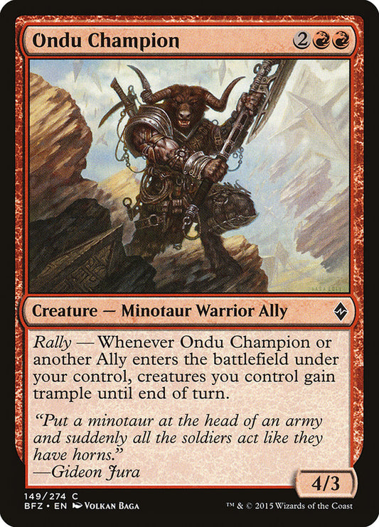 Ondu Champion [Battle for Zendikar] [Foil]