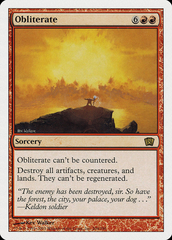 Obliterate [Eighth Edition] [Foil]