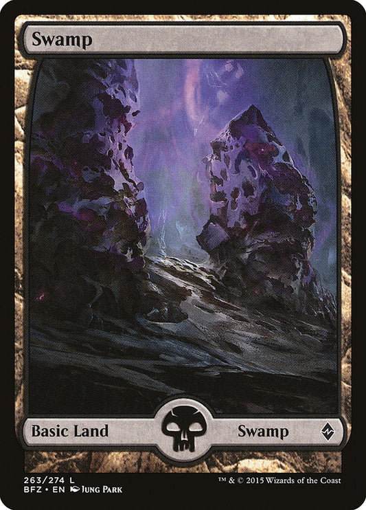 Swamp (263) (Full Art) [Battle for Zendikar] [Foil]