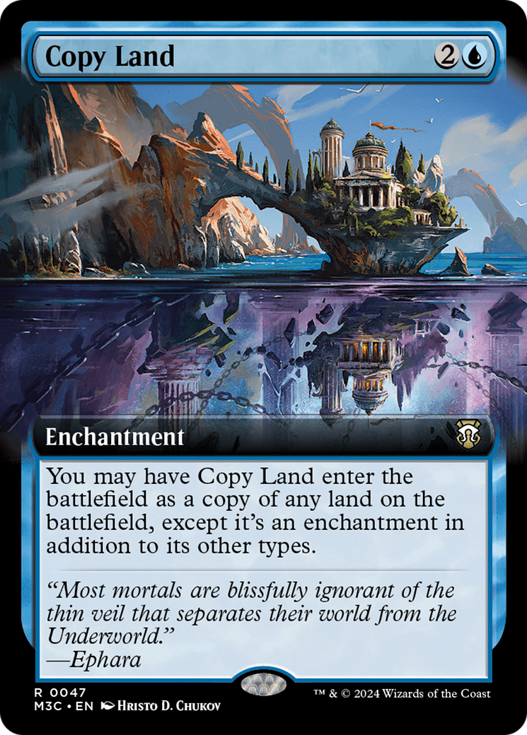 Copy Land (Extended Art) [Modern Horizons 3 Commander] [Foil]
