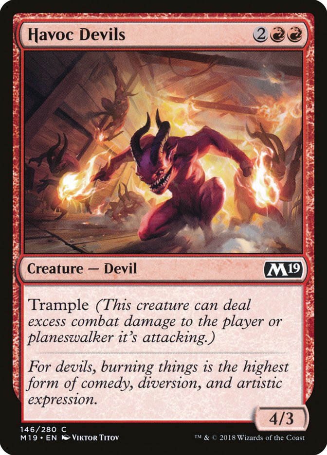 Havoc Devils [Core Set 2019] [Foil]