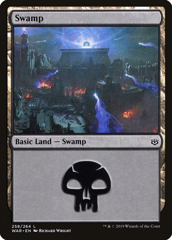 Swamp (258) [War of the Spark] [Foil]