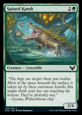 Spined Karok [Strixhaven: School of Mages] [Foil]