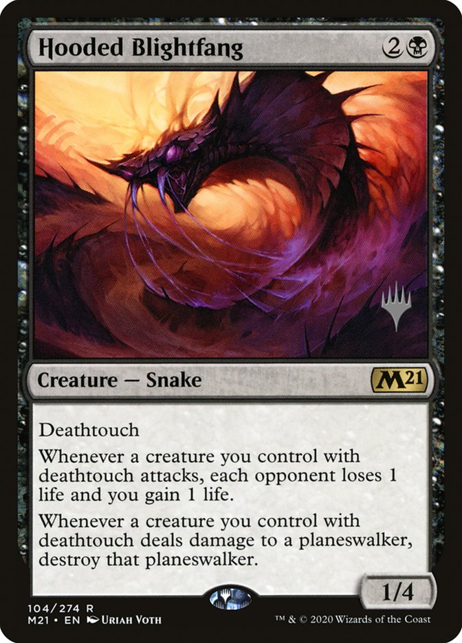 Hooded Blightfang (Promo Pack) [Core Set 2021 Promos] [Foil]