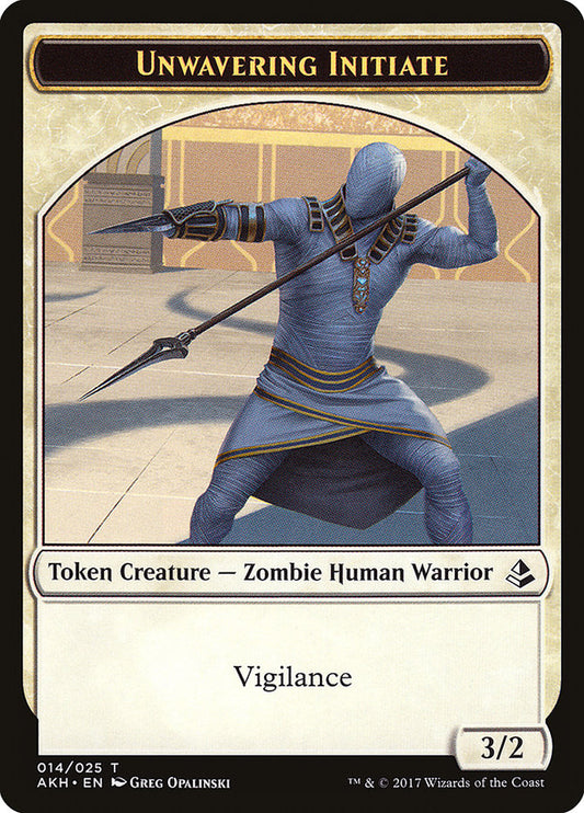 Unwavering Initiate Token [Amonkhet Tokens] [Foil]
