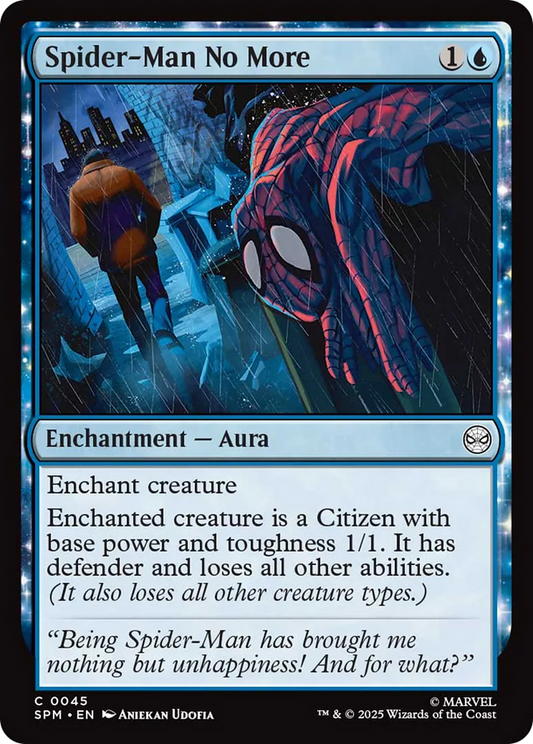 Spider-Man No More [Marvel's Spider-Man] [Foil]