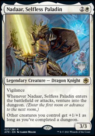 Nadaar, Selfless Paladin (Promo Pack) [Dungeons & Dragons: Adventures in the Forgotten Realms Promos] [Foil]