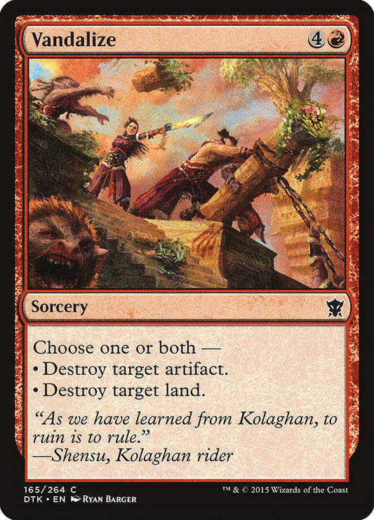 Vandalize [Dragons of Tarkir] [Foil]