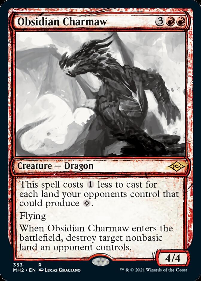 Obsidian Charmaw (Sketch) [Modern Horizons 2] [Foil]