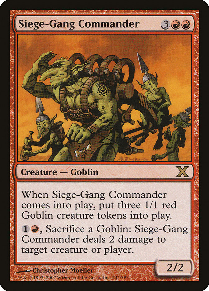 Siege-Gang Commander [Tenth Edition] [Foil]