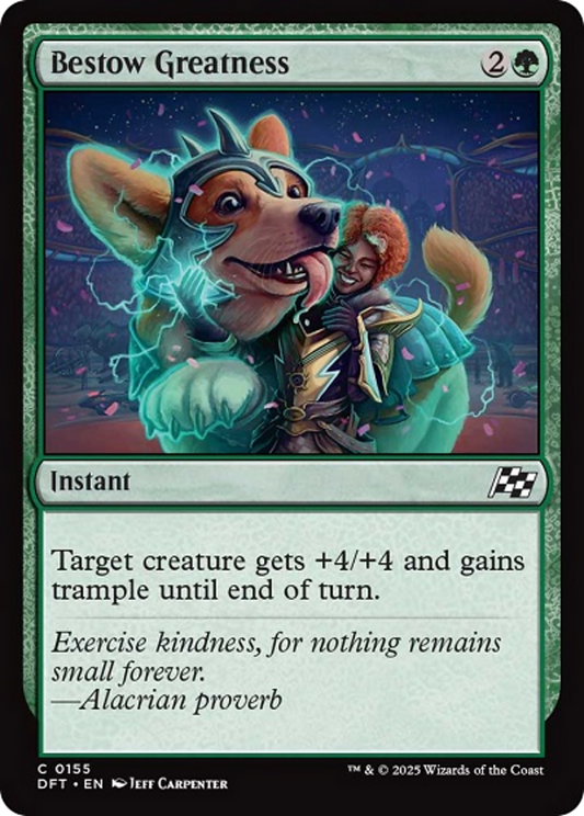 Bestow Greatness [Aetherdrift] [Foil]