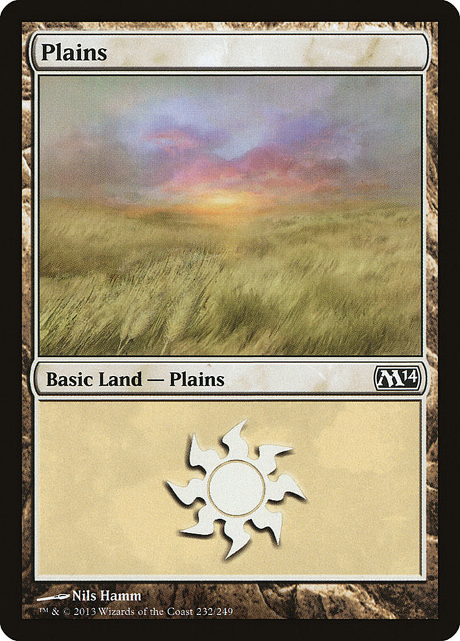 Plains (232) [Core Set 2014] [Foil]