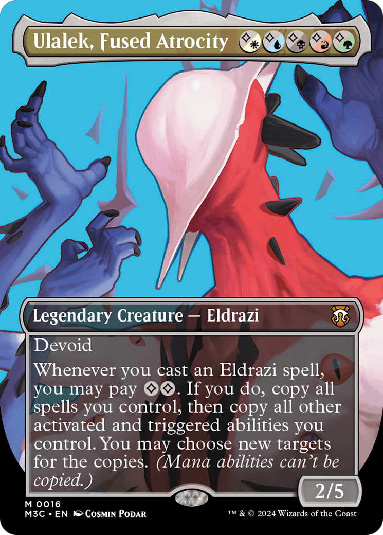 Ulalek, Fused Atrocity (Borderless) [Modern Horizons 3 Commander] [Foil]