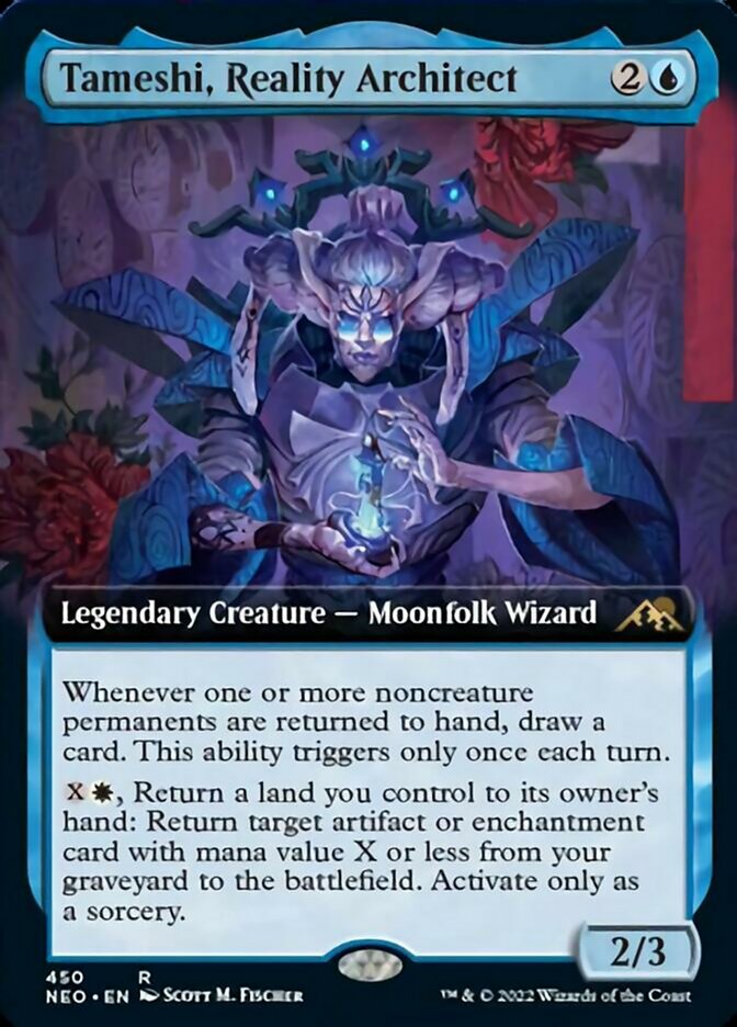 Tameshi, Reality Architect (Extended Art) [Kamigawa: Neon Dynasty] [Foil]