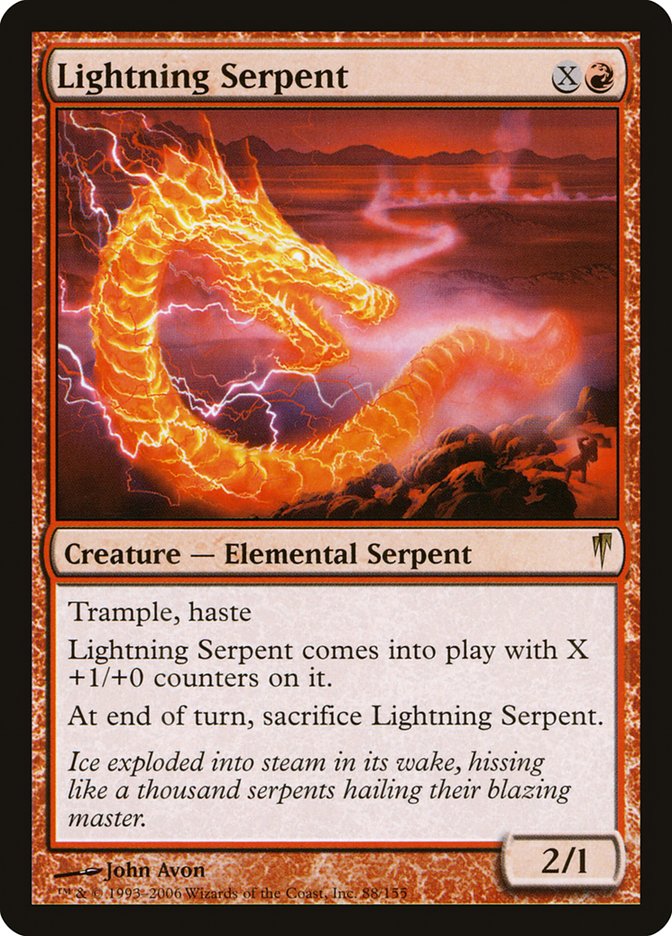 Lightning Serpent [Coldsnap] [Foil]