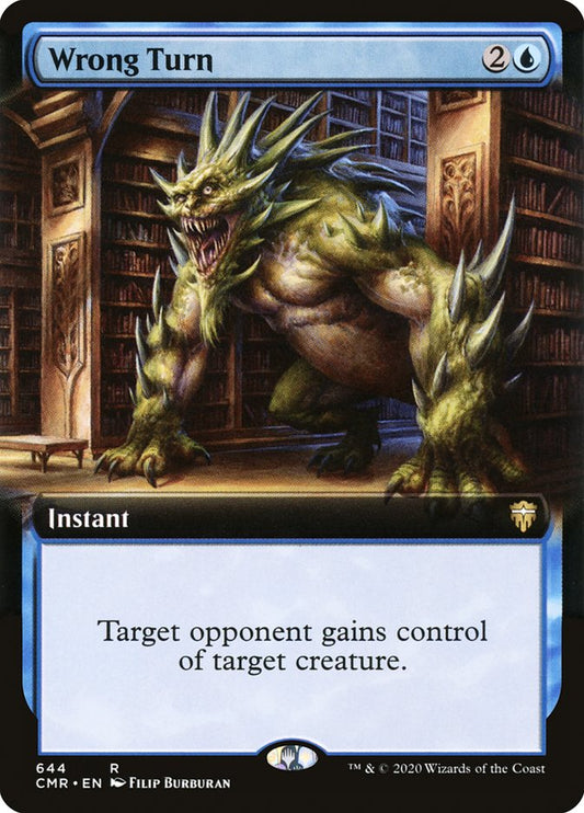 Wrong Turn (Extended Art) [Commander Legends] [Foil]