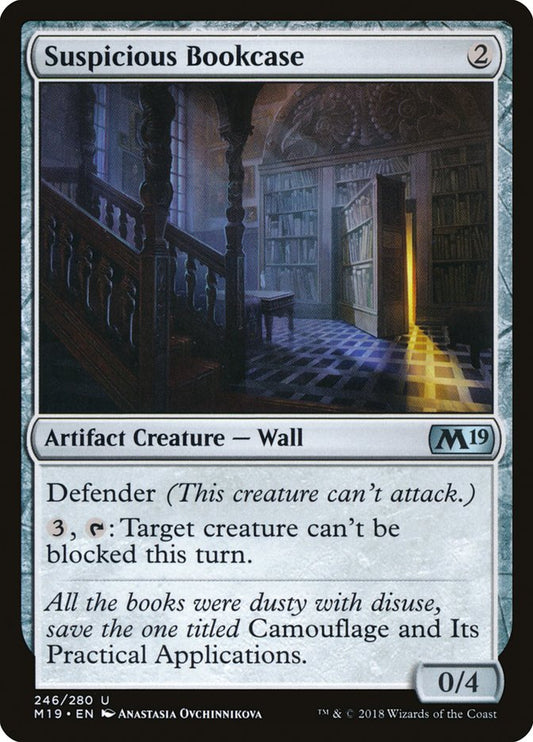 Suspicious Bookcase [Core Set 2019] [Foil]