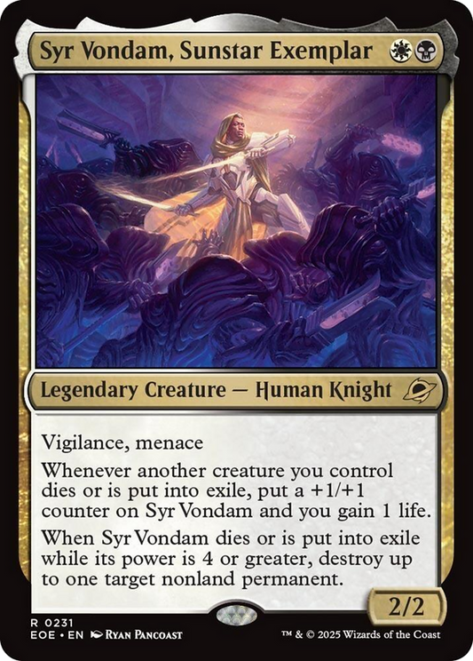 Syr Vondam, Sunstar Exemplar [Edge of Eternities] [Foil]