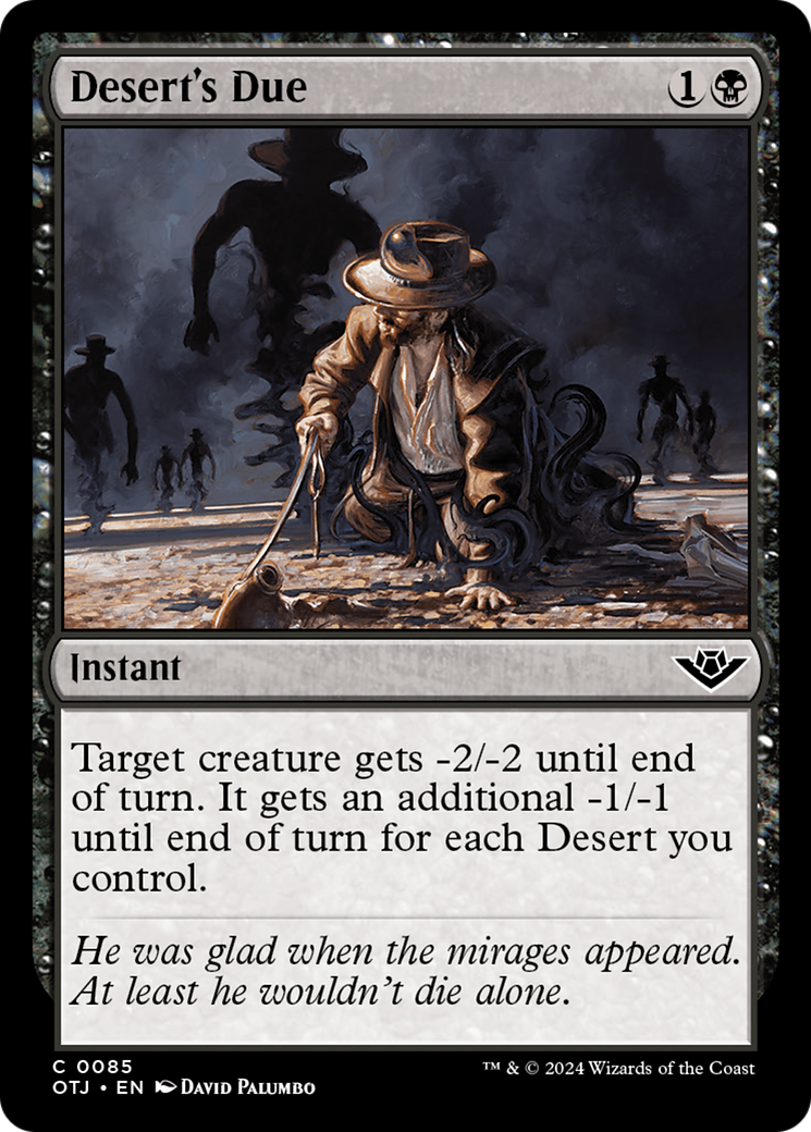 Desert's Due [Outlaws of Thunder Junction] [Foil]