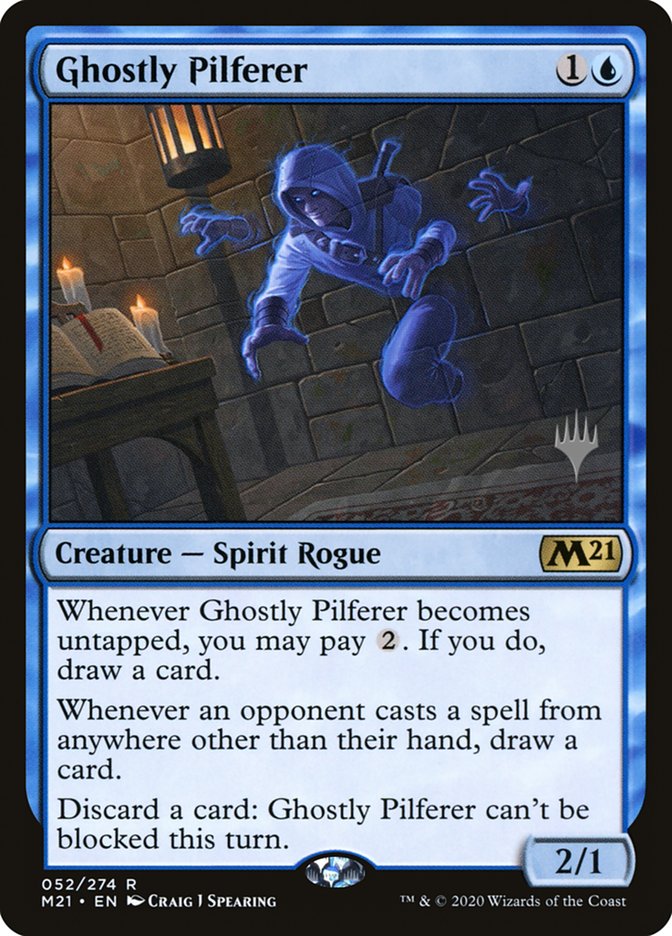 Ghostly Pilferer (Promo Pack) [Core Set 2021 Promos] [Foil]